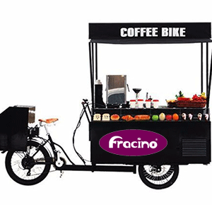 Emprende con un triciclo para vender cafe